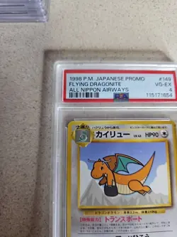 Flying Dragonite All Nippon Airways Promo Pokemon TCG 1998 PSA 4 - Image 4
