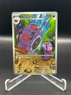 2025 Pokemon TCG Scarlet Violet Black Bolt 133/086 Whirlipede Illustration Rare - Image 1