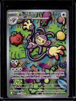2025 Pokemon Phantasmal Flames Ambipom Illustration Rare #107/094 - Image 1