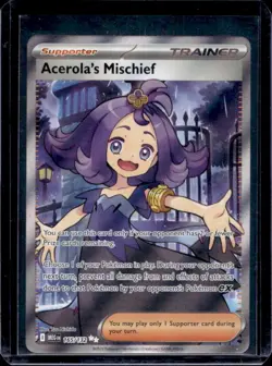 2025 Pokemon Mega Evolution Acerola's Mischief Ultra Rare #165/132 - Image 1