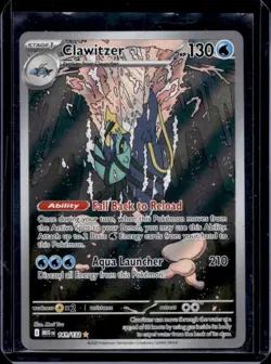 2025 Pokemon Mega Evolution Clawitzer Illustration Rare #141/132 - Image 1