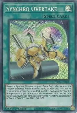 Yugioh! Synchro Overtake - DAMA-EN067 - Secret Rare - 1st NM - Image 1