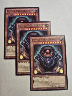 3x Pot of the Forbidden 1st Edition Rare PHRE-EN027 Yu-Gi-Oh! - Image 1