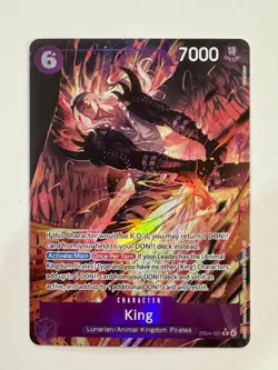 King EB04-031 Rare Alt Art One Piece TCG English The Azure Sea's Seven - Image 1