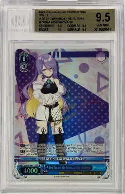 Weiss Schwarz Hololive Vol.2 Moona Hoshinova SP Foil Signed BGS 9.5 English - Image 1