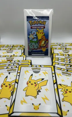 McDonald's 25th Anniv. Pokemon sealed pack (4 cards) & 29 card picture frames - Image 1