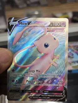 Mew V Full Art 250/264 SWSH08 Fusion Strike Holo NM Pokemon Card - Image 3