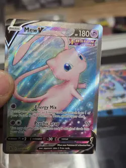 Mew V Full Art 250/264 SWSH08 Fusion Strike Holo NM Pokemon Card - Image 4