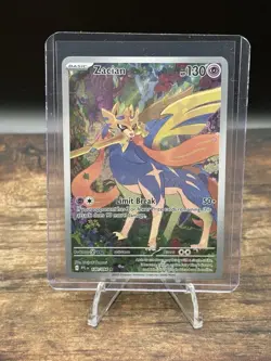 Zacian 100/094 Me02: Phantasmal Flames Holo Pokemon TCG Card Near Mint - Image 1