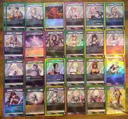 Beautiful 25 Union Arena NIKKE Card Lot HOLOS ONLY Waifu Cards Noir Rapunzel - Image 1