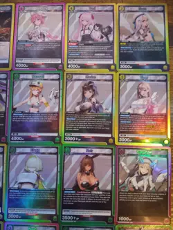 Beautiful 25 Union Arena NIKKE Card Lot HOLOS ONLY Waifu Cards Noir Rapunzel - Image 2
