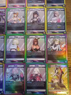 Beautiful 25 Union Arena NIKKE Card Lot HOLOS ONLY Waifu Cards Noir Rapunzel - Image 3