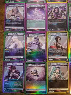 Beautiful 25 Union Arena NIKKE Card Lot HOLOS ONLY Waifu Cards Noir Rapunzel - Image 4