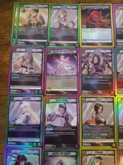 Beautiful 25 Union Arena NIKKE Card Lot HOLOS ONLY Waifu Cards Noir Rapunzel - Image 5