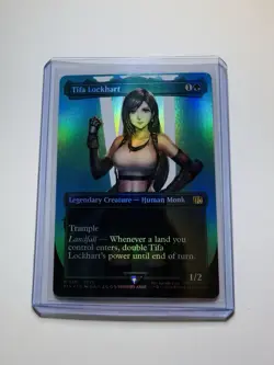 Magic the Gathering Final Fantasy Tifa Lockhart Borderless Foil Card #391 MT - Image 3