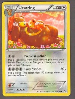 Ursaring RC16/RC25 Legendary Treasures Radiant Collection Pokemon Card NM 2013 - Image 1