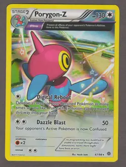 Porygon-Z 67/98 XY Ancient Origins Rare Holo Colorless Pokemon Card 2015 NM - Image 1