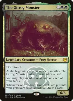The Gitrog Monster - Foil Promo Judge Gift Cards LP MTG - Image 1