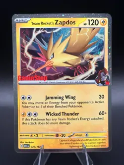 Team Rocket's Zapdos (Gamestop Exclusive) 070/182 Miscellaneous Cards & Products - Image 1