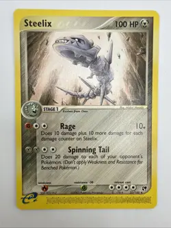 Steelix 23/100 EX Sandstorm Regular Rare E-Reader Pokemon Card - Image 3