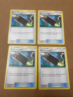 Pokemon Team Up Electrocharger 139/181 Cards 4x Playset x4 Uncommon LP - Image 1
