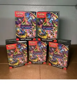 Pokemon Mega Evolution Phantasmal Flames Booster Bundle Lot Of 5 - Image 1