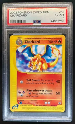 2002 Pokemon Expedition Set Charizard #39/165 PSA 6 - Image 1