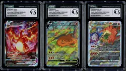2022 Pokemon BSP SWSH 260 261 262 SWSH Ultra Premium Charizard CGC 9.5 Set of 3 - Image 1