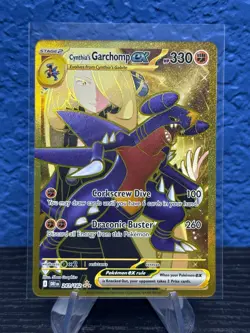 Pokemon TCG Cynthia’s Garchomp ex 241/182 SV10: Destined Rivals Hyper Rare NM - Image 1