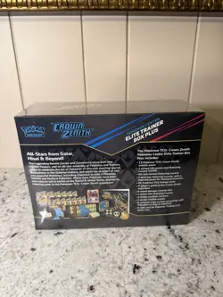Crown Zenith Pokemon Center Elite Trainer Box Plus ETB Factory Sealed - Image 5