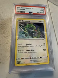 2025 POKEMON M24 EN-MCDONALD'S COLLECTION #014 RAYQUAZA PSA 9 131565469 - Image 1