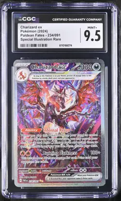 Charizard ex 234/091 CGC 9.5 - 2024 Pokemon SV Paldean Fates SIR - Image 1