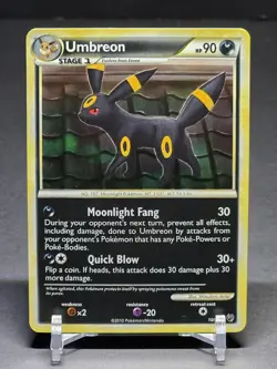 Pokemon TCG Umbreon 10/90 - HS Undaunted - Holo Rare - 2010 Vintage - LP - Image 1