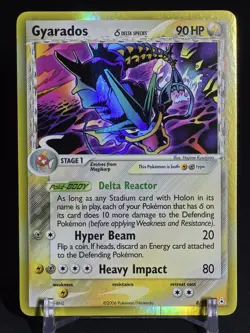 Pokemon TCG Gyarados Delta Species 8/110 - EX Holon Phantoms - Holo Rare - LP - Image 2