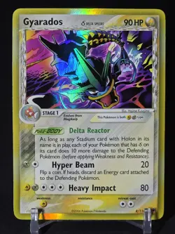 Pokemon TCG Gyarados Delta Species 8/110 - EX Holon Phantoms - Holo Rare - LP - Image 3