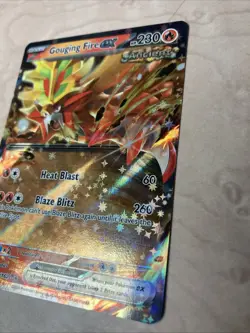 Pokemon TCG Gouging Fire EX Scarlet & Violet Temporal Forces 38 - Image 3