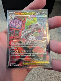 Mega Scrafty EX SIR 285/217 Pokemon Ascended Heroes English - Image 1