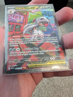 Mega Scrafty EX SIR 285/217 Pokemon Ascended Heroes English - Image 2