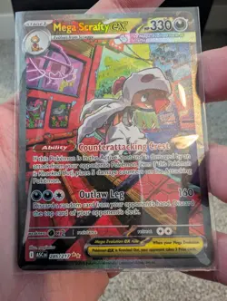 Mega Scrafty EX SIR 285/217 Pokemon Ascended Heroes English - Image 4