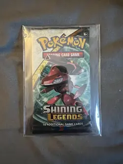 2017 Pokemon TCG Shining Legends Booster Pack Sealed. Genesect Artwork - Image 1