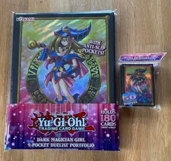 Yugioh Dark Magician Girl - 9 Pocket Duelist Portfolio + Sleeves - Image 1