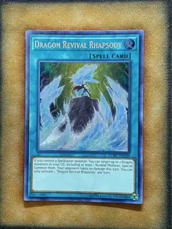 Yugioh Dragon Revival Rhapsody LCKC-EN109 Secret Rare LP - Image 1