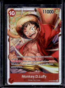 2023 One Piece Ultra Deck The Three Captains Monkey D Luffy #ST10-006 - Image 1
