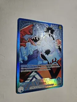 One Piece The Azure Sea’s Seven Jinbe OP14-040 Alternate Alt Art Leader NM - Image 2