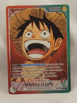 One Piece TCG Monkey.D.Luffy OP13-001 Alt Leader - Image 1