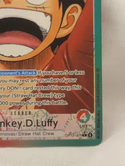 One Piece TCG Monkey.D.Luffy OP13-001 Alt Leader - Image 4