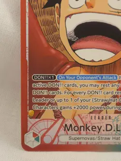 One Piece TCG Monkey.D.Luffy OP13-001 Alt Leader - Image 5