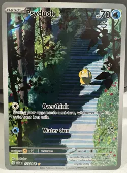 Pokemon TCG Psyduck Illustration Rare Holo Card 175/165 SV Scarlet & Violet 151 - Image 1