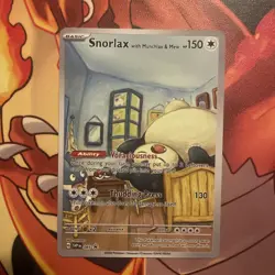Snorlax with Munchlax & Mew Pokemon x Van Gogh ACG Art Promo Card - NM - Image 2