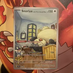 Snorlax with Munchlax & Mew Pokemon x Van Gogh ACG Art Promo Card - NM - Image 3